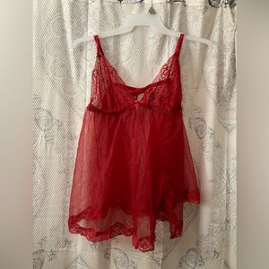 Red Lace Babydoll